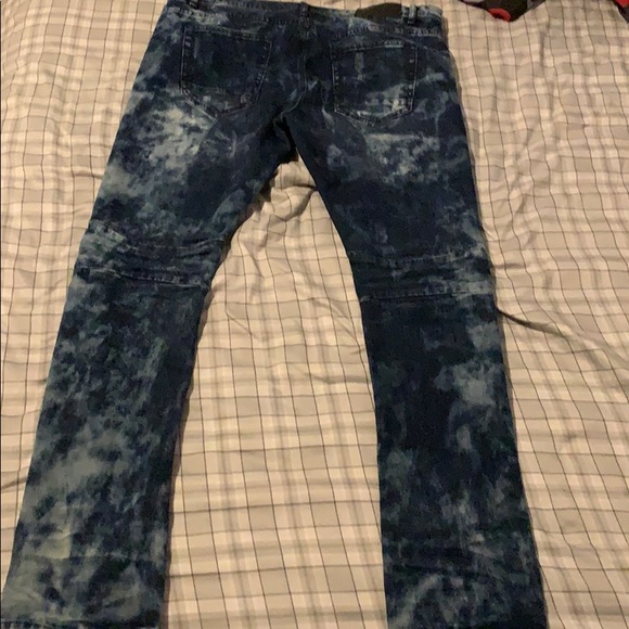 Men's True Luck Kimball Moto Slim-Fit Jeans - Picture 2 of 4